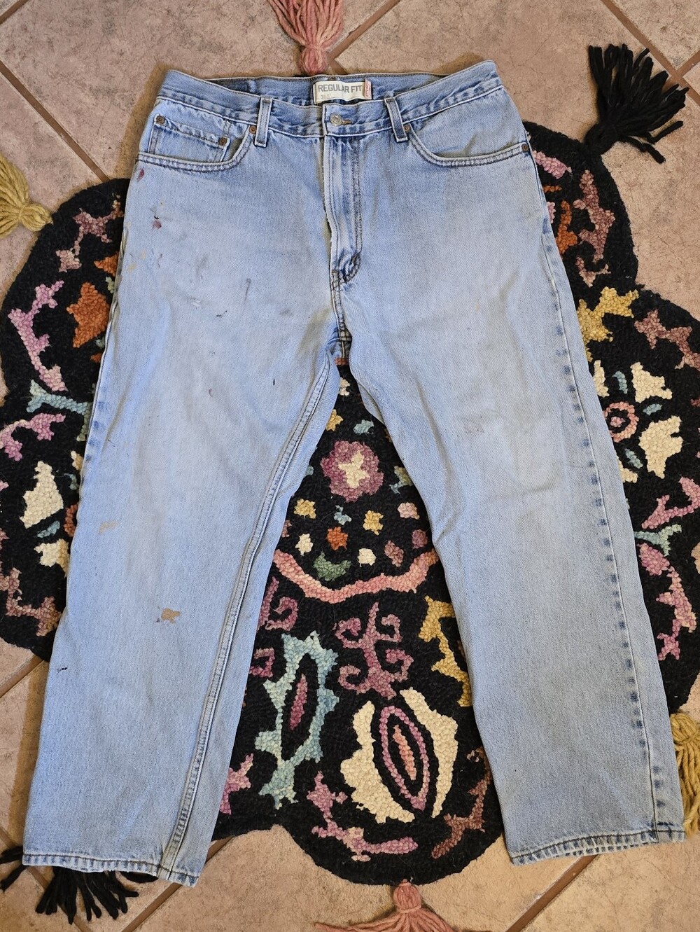 🔥🔥Y2K Levis 505 Light wash denim jeans with a relaxed fit 32/33W x 30L🔥🔥